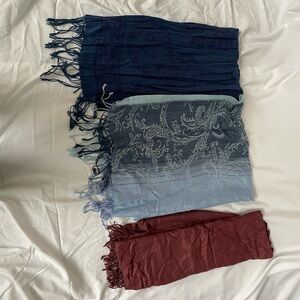 Lot of 3 scarves from Europe